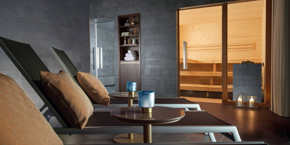 Sauna und Dampfbad im Spa-Bereich des ACASA Suites Zürich