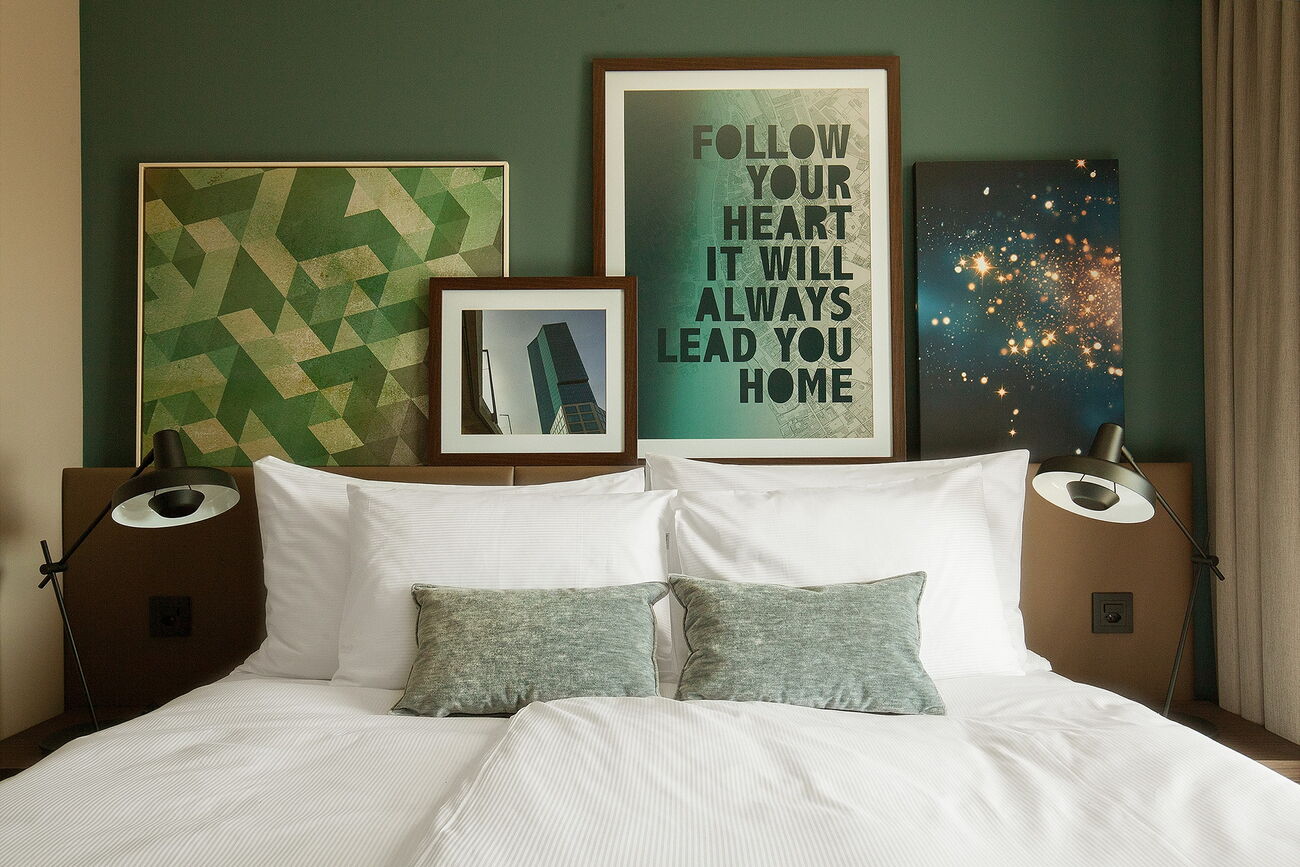 Abgestimmte Details im ACASA Suites Zürich