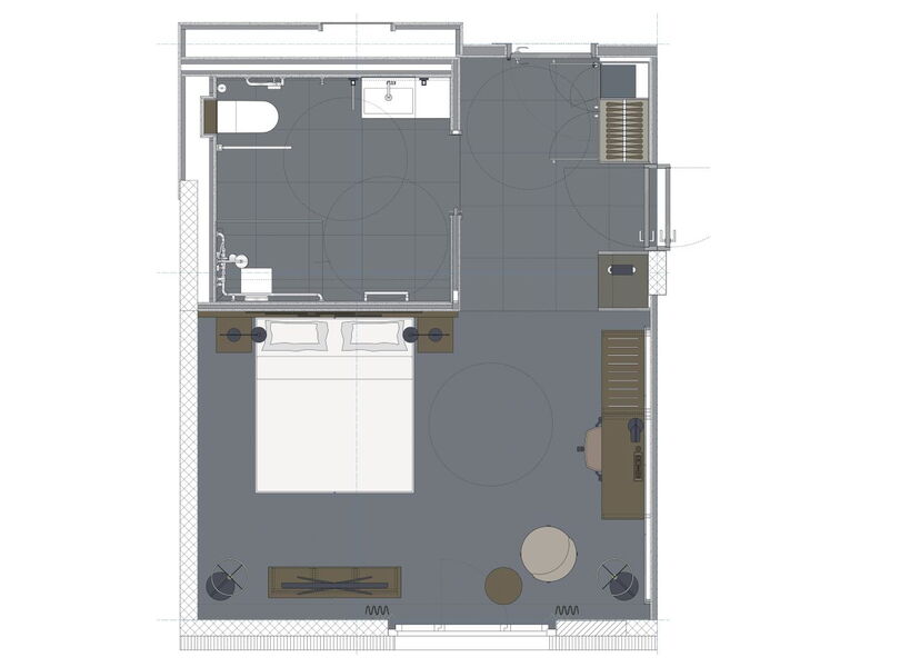 Grundriss barrierefreies Zimmer