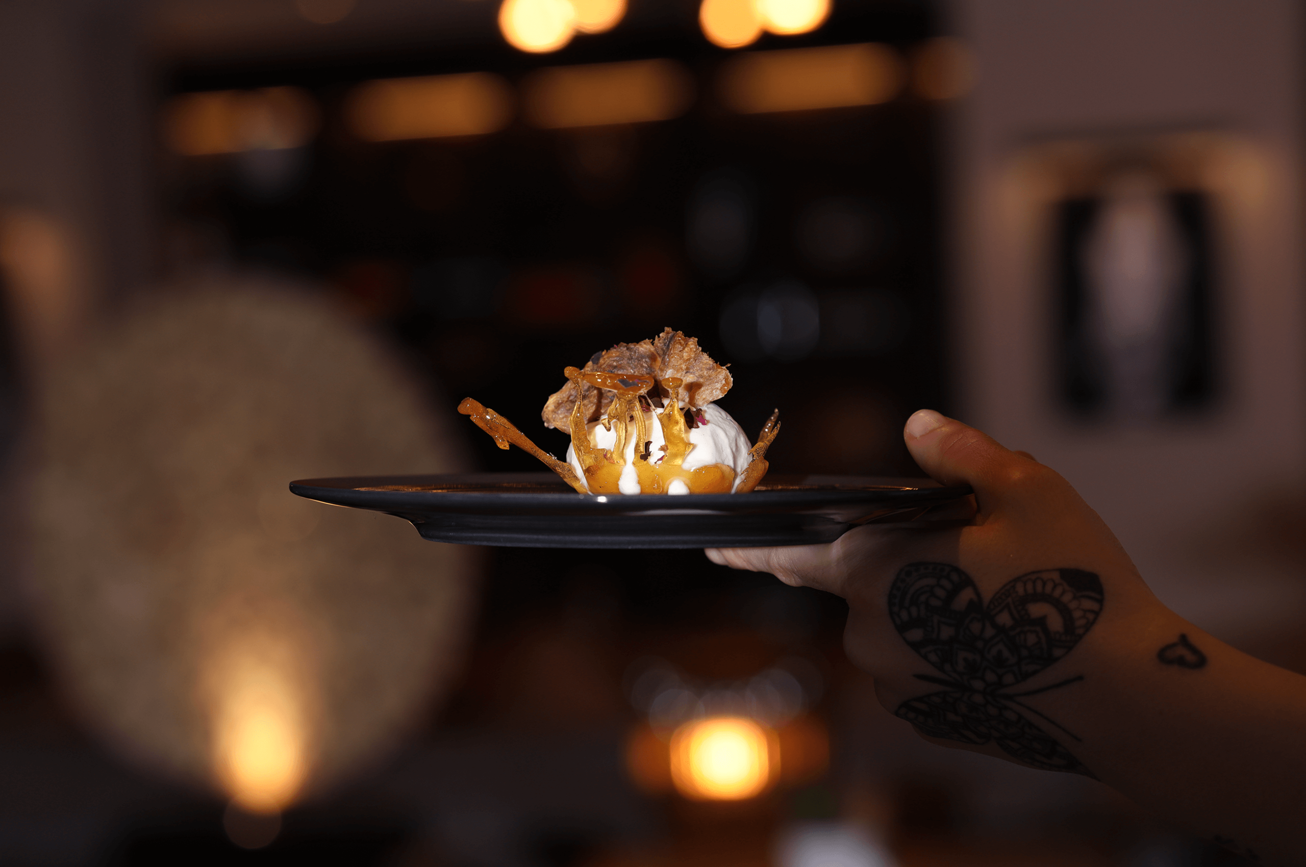 Restaurant Acasa mit Ziegenkäseglace