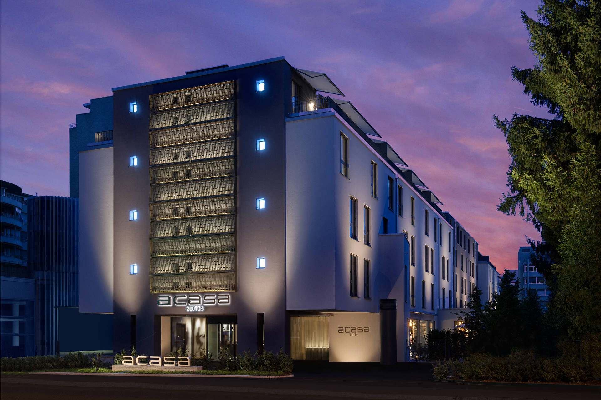 Aussenansicht Hotel and Apartments ACASA Suites in Zurich Oerlikon